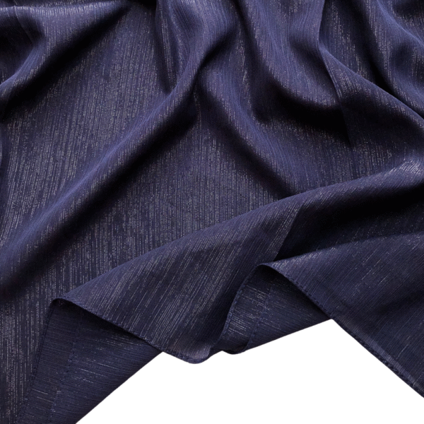 Navy Blue Shimmer Shiffon